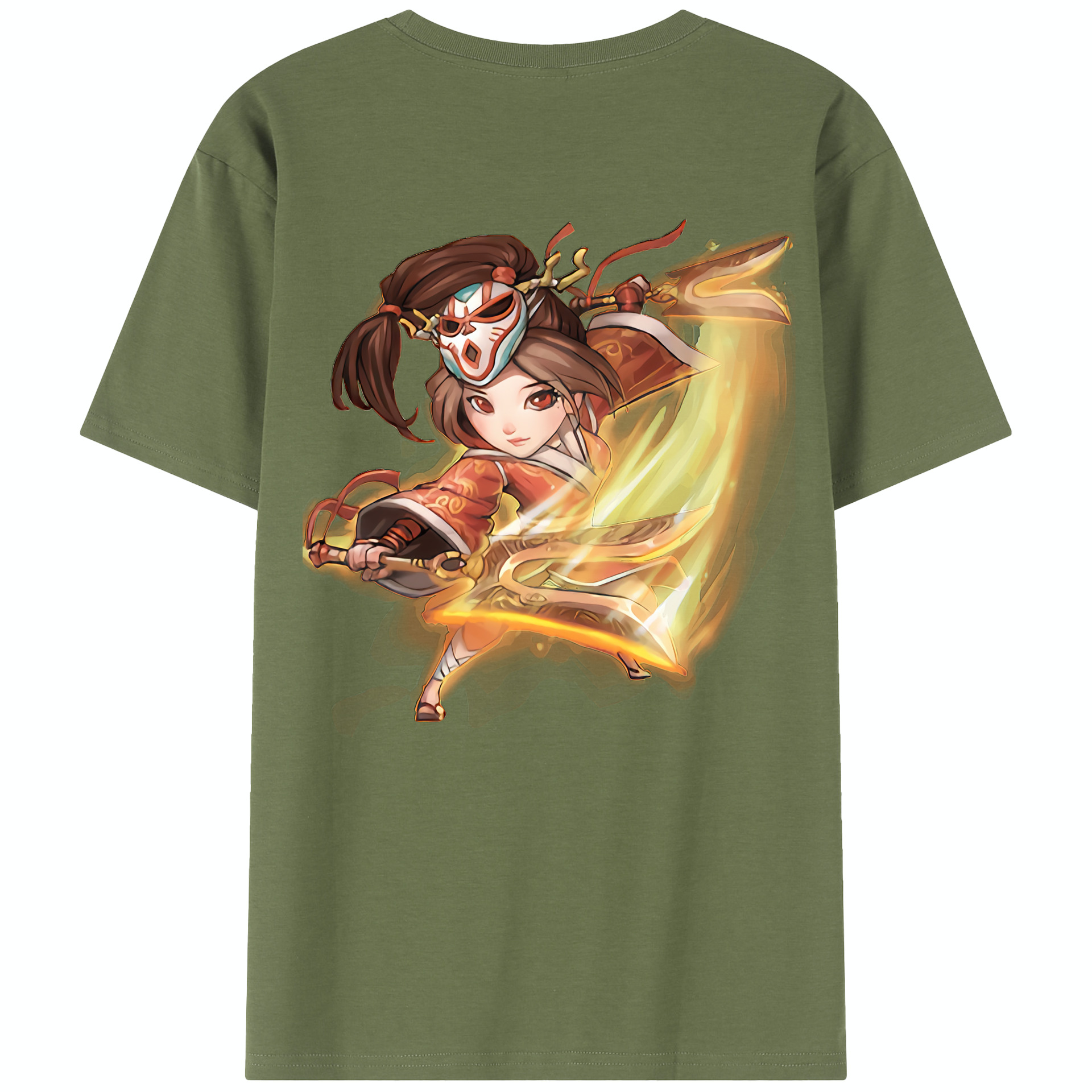 リーグ・オブ・レジェンド League of Legends LOL 綿100％半袖Tシャツ（背面プリント）